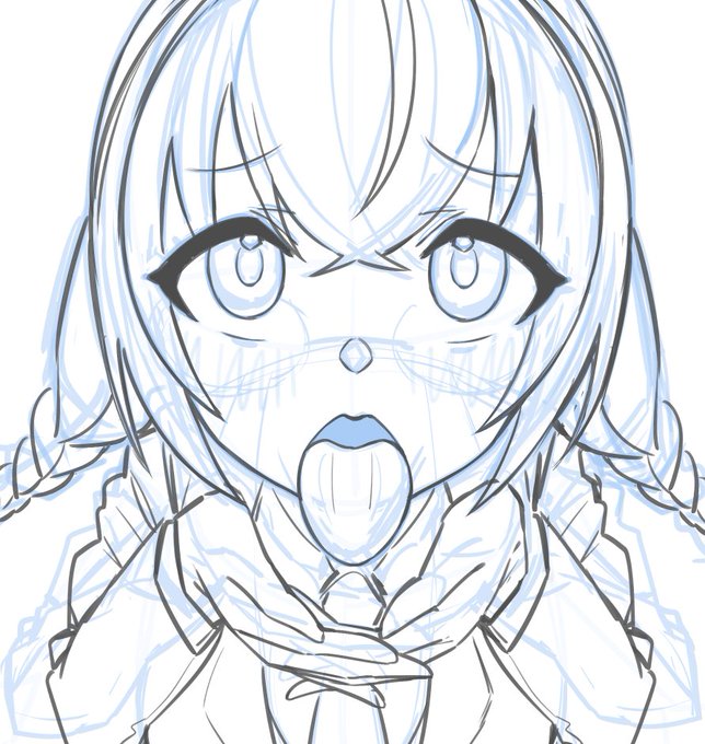 WIP🐇うさだ描いてます 