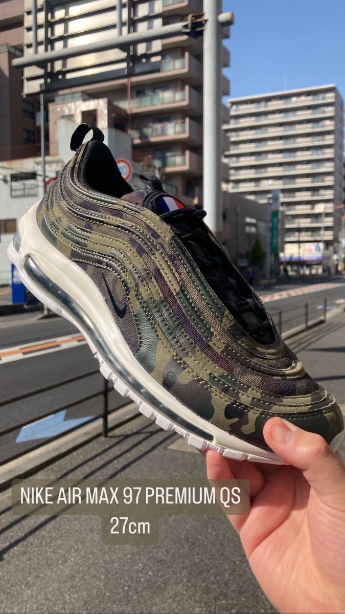 65kicks's tweet photo. ✅商品情報✅
NIKE AIR MAX 97 FRANCE SP🇫🇷
🆙🆙🆙
#kicksclan
#戸田公園
#戸田公園駅
#france
#camo
#nike
#airmax
#max97
#nikemax97
#nikeairmax97
#airmax97
#max
#new
#ナイキ
#フランス🇫🇷
#カモ柄
#カモ
#エアマックス97
#エアマックス
#新作
#入荷 https://t.co/hDNde2ctTj