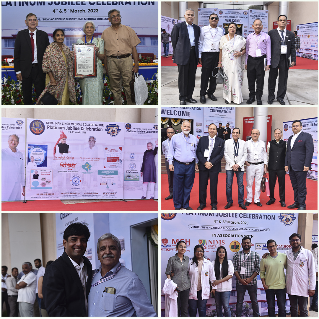 smsmcplatinumj's tweet photo. Some Glimpses of the Platinum Jubilee celebration of SMS Medical College.

#jaipur #smsmedicalcollege #smsmedicalcollegejaipur #smscollegejaipur #smscollegejaipur #platinumjubilee #smsmedicalcollegeplatinumjubilee #doctor #Doctors https://t.co/ttyqRzAKxV