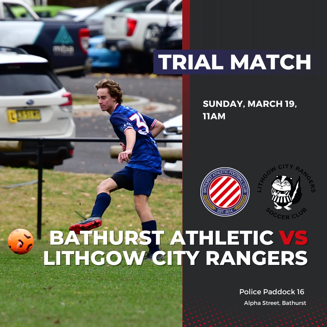 Bathurstathfc's tweet photo. We're back for our first hit-out of the 2023 season on Sunday, with a pre-season match against Lithgow City Rangers. Come down and support the boys at Police Paddock. https://t.co/MD6Wa4gpB5