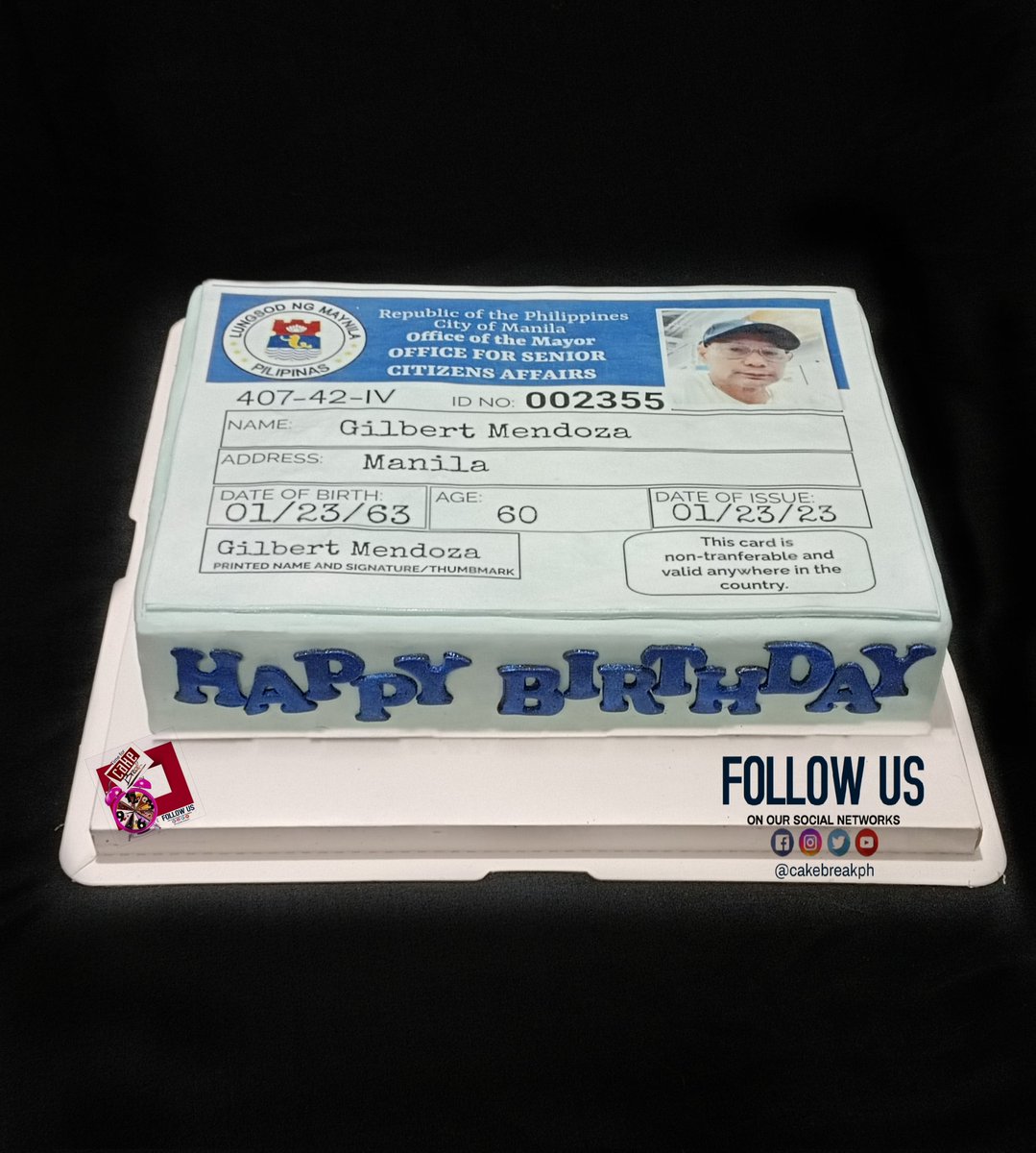 cakebreakph's tweet photo. Age is a beautiful work of art years in the making. 
Wear 60 proudly😘🎂🎉

#cakebreakph 
#seniorcitizens 
#seniorcitizenscake 
#60thbirthdaycake 
#seniorcitizensid
#seniorcitizensidcake https://t.co/WTyoXOaueR