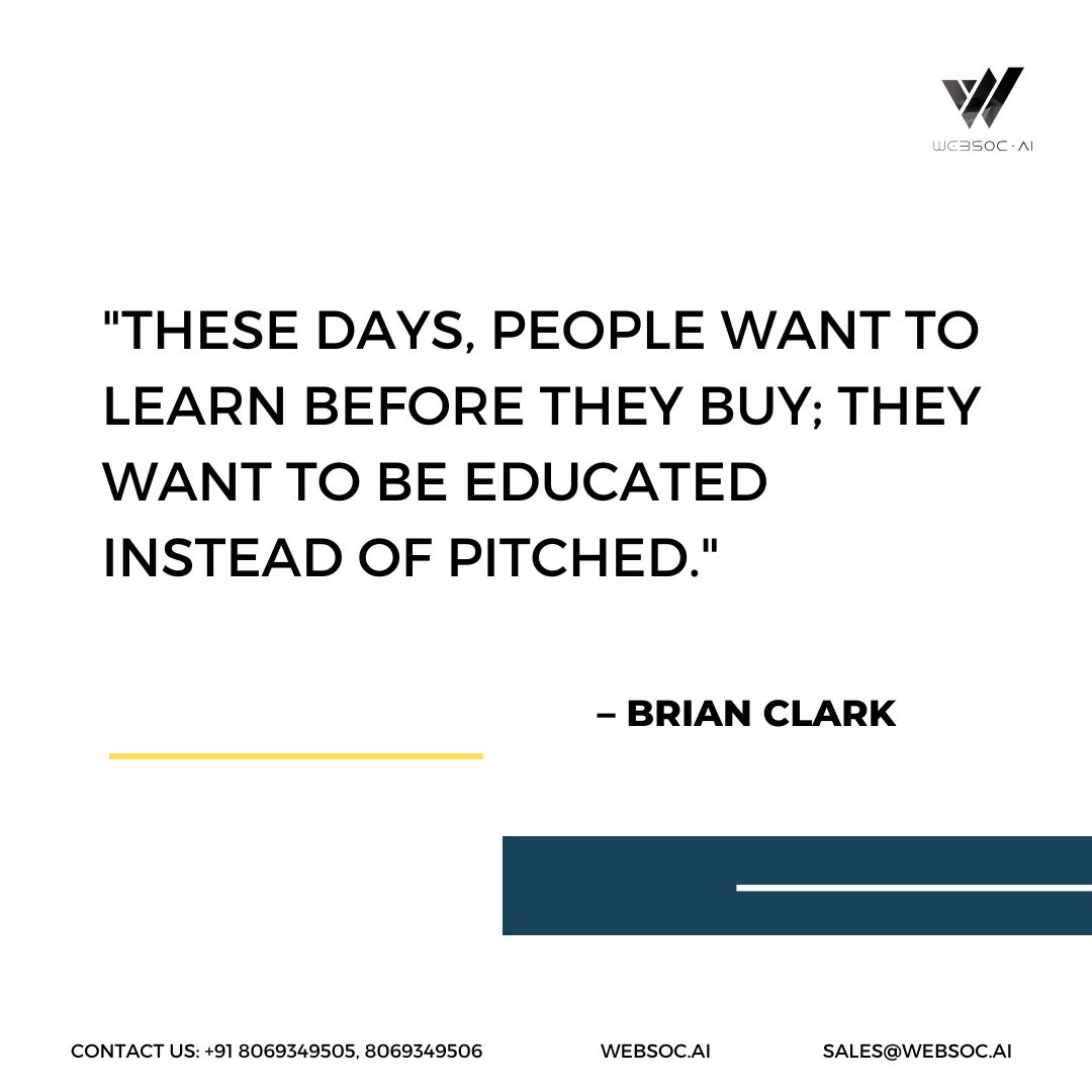 Websoc_AI's tweet photo. "These days, people want to learn before they buy; they want to be educated instead of pitched." โ Brian Clark
๐๐๐๐ฌ๐จ๐.๐๐ข is one of the best digital marketing service providers in India.
๐๐ข๐ฌ๐ข๐ญ ๐ฎ๐ฌ ๐๐ญ: https://t.co/BeuTR96Q63
#websoc #digitalmarketing #marketing https://t.co/AkMKfeuZP4