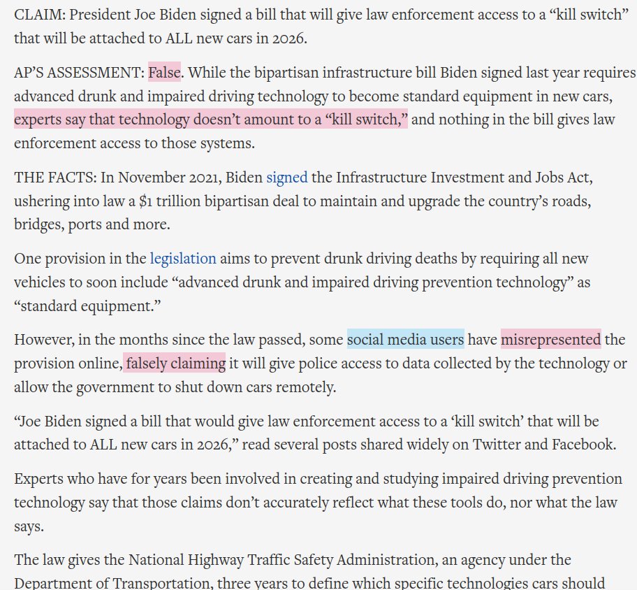 conspiracymill's tweet image. I wonder what Michael Hastings would have to say about Biden&apos;s &quot;kill switch&quot;. 😕😬😬

#APFactCheck: &quot;The term &apos;kill switch&apos; is hyperbole, since none of the options being considered would include the risky move of lurching a fast-moving vehicle to an abrupt stop.&quot; #languageistolie
