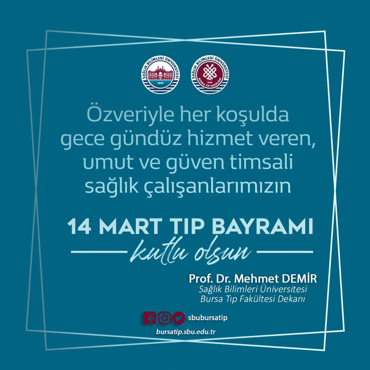 sbubursatip's tweet photo. #14MartTıpBayramıKutluOlsun https://t.co/hanpzmKS3p