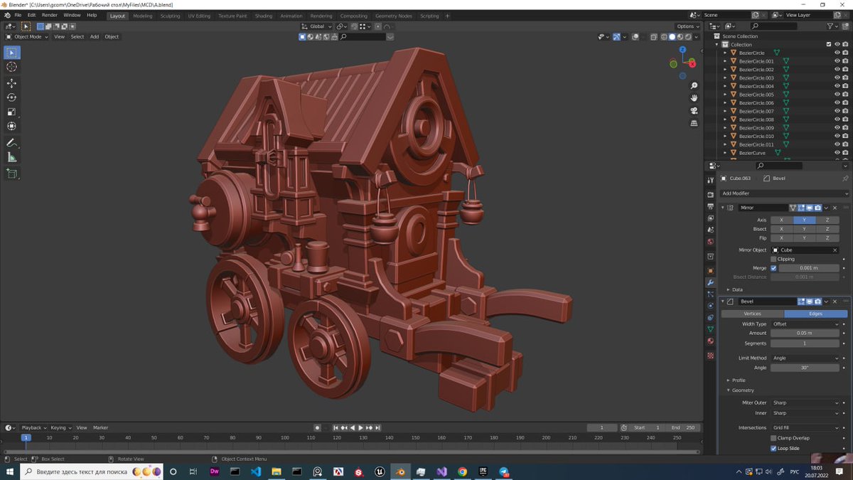 Angel95870256's tweet photo. #blender3d #blender #gamedev #gamedevelopment #3dmodeling 
another one of my works but without textures, it's hard for me to study materials, but the concept of the model is not very bad https://t.co/aqZY4eejMc