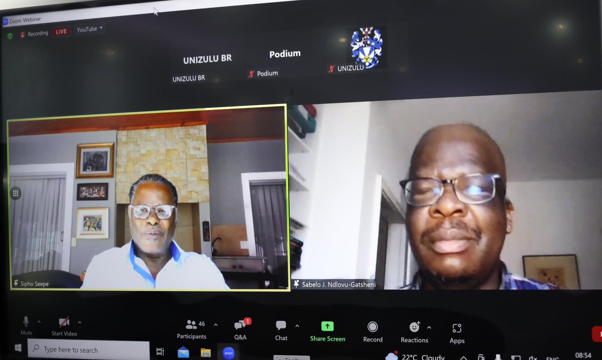 UNIZULUongoye's tweet photo. The University of Zululand held its first Vice-Chancellor Webinar Series of the year 2023, featuring historian and decolonial/postcolonial theorist, Professor Sabelo J. Ndlovu-Gatsheni.

The lecture was titled, Coloniality of Knowledge in Postcolonial Africa. https://t.co/7IWGlmdn4k