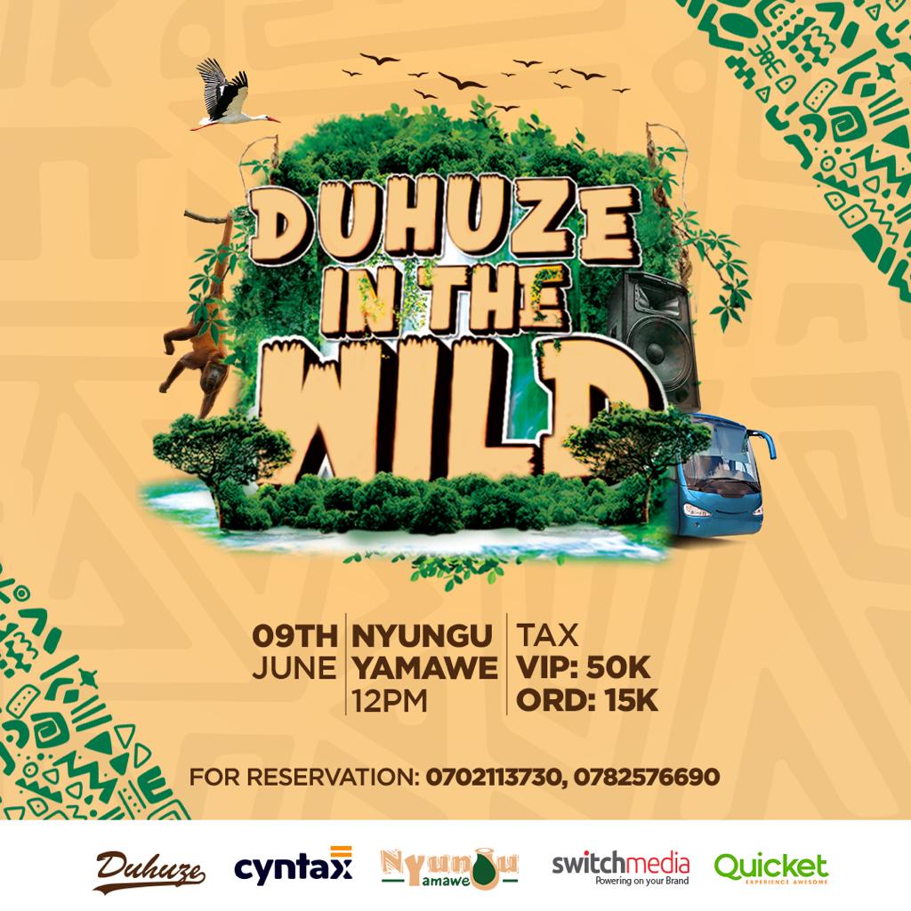 Duhuze_fest's tweet photo. The long awaited 4th Edition is here.....
#DuhuzeInTheWild🔥🔥

Are you ready???? https://t.co/fC8IEAnDjm