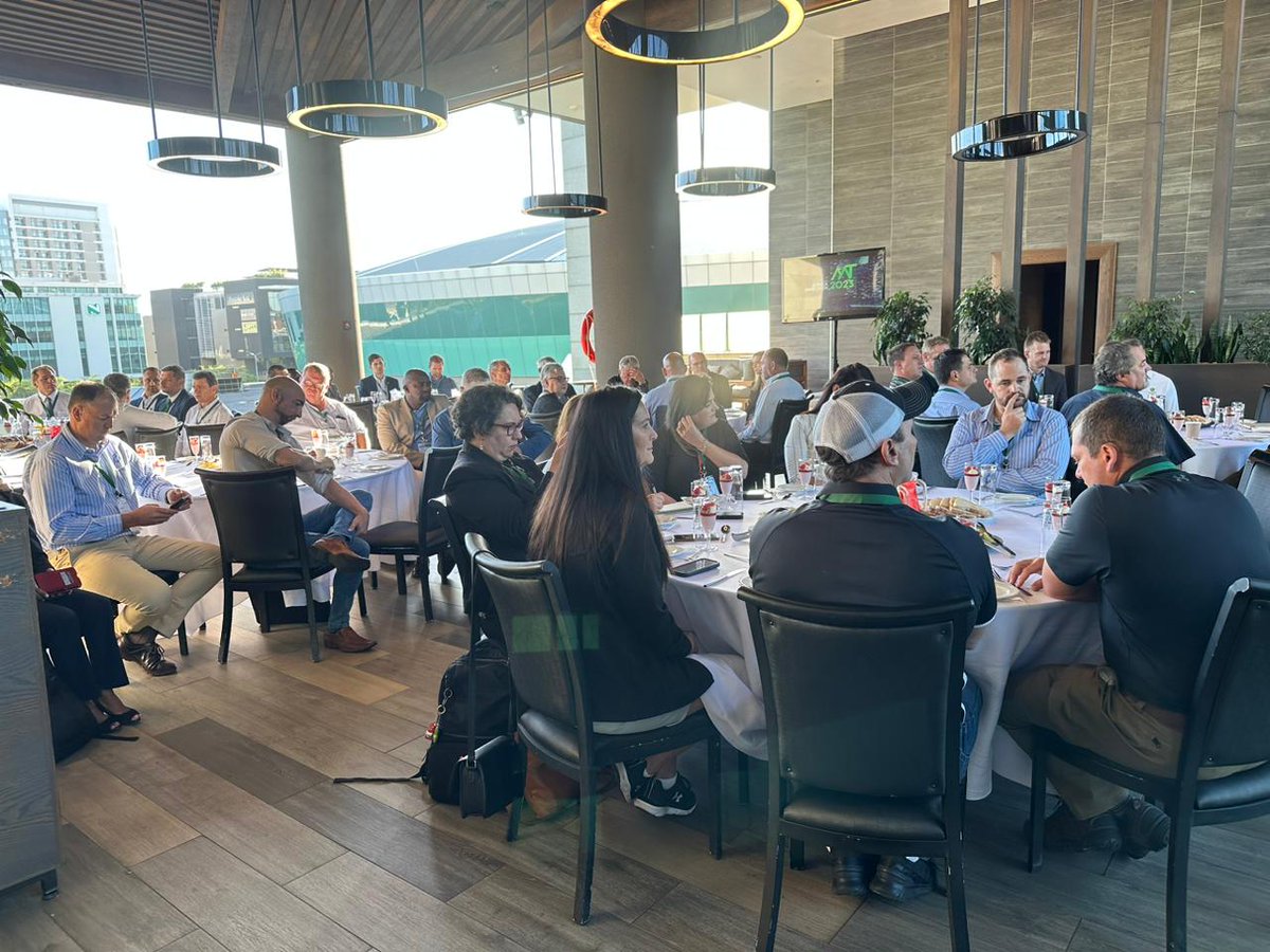 africaagritech1's tweet photo. Lovely time at #AAT2023, launching the event with a VIP Breakfast, proudly sponsored by #JohnDeereFinancial, in association with #Agbiz and #BFAP.
Hope to see you over the next three days at the SunBet Arena, Menlyn Maine.
Register now: https://t.co/bmp4l1Bf5C https://t.co/XouzWuQhWE