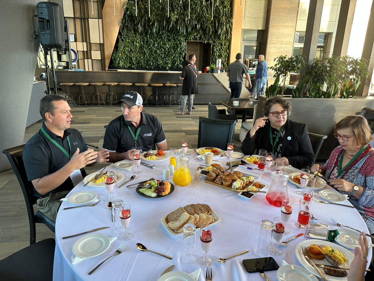 africaagritech1's tweet photo. Lovely time at #AAT2023, launching the event with a VIP Breakfast, proudly sponsored by #JohnDeereFinancial, in association with #Agbiz and #BFAP.
Hope to see you over the next three days at the SunBet Arena, Menlyn Maine.
Register now: https://t.co/bmp4l1Bf5C https://t.co/XouzWuQhWE