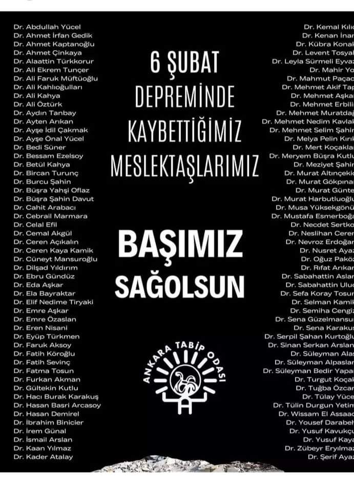 hizlisayar's tweet photo. Cumhuriyet tarihimizin en hüzünlü Tıp Bayramı olsa gerek. Meslektaşlarımızı saygı ve rahmetle anıyor, ailelerine, çalışma arkadaşlarına, sevenlerine, hastalarına, öğrencilerine sabır diliyorum. https://t.co/eNBmFNqnTP