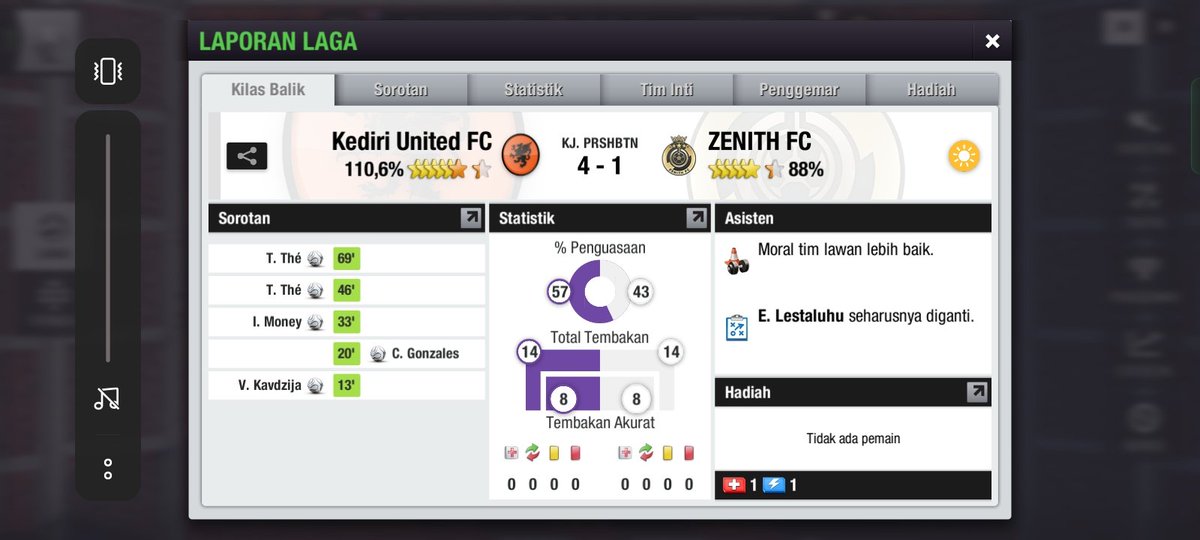 ZENITH__FC's tweet photo. Zenith FC vs Kediri United Fc 1-4 semoga Zenith FC Lebih Baik Lagi
@Liga3TEI
#ZenithFc #ZenithIsGold https://t.co/otRVwwPdZU