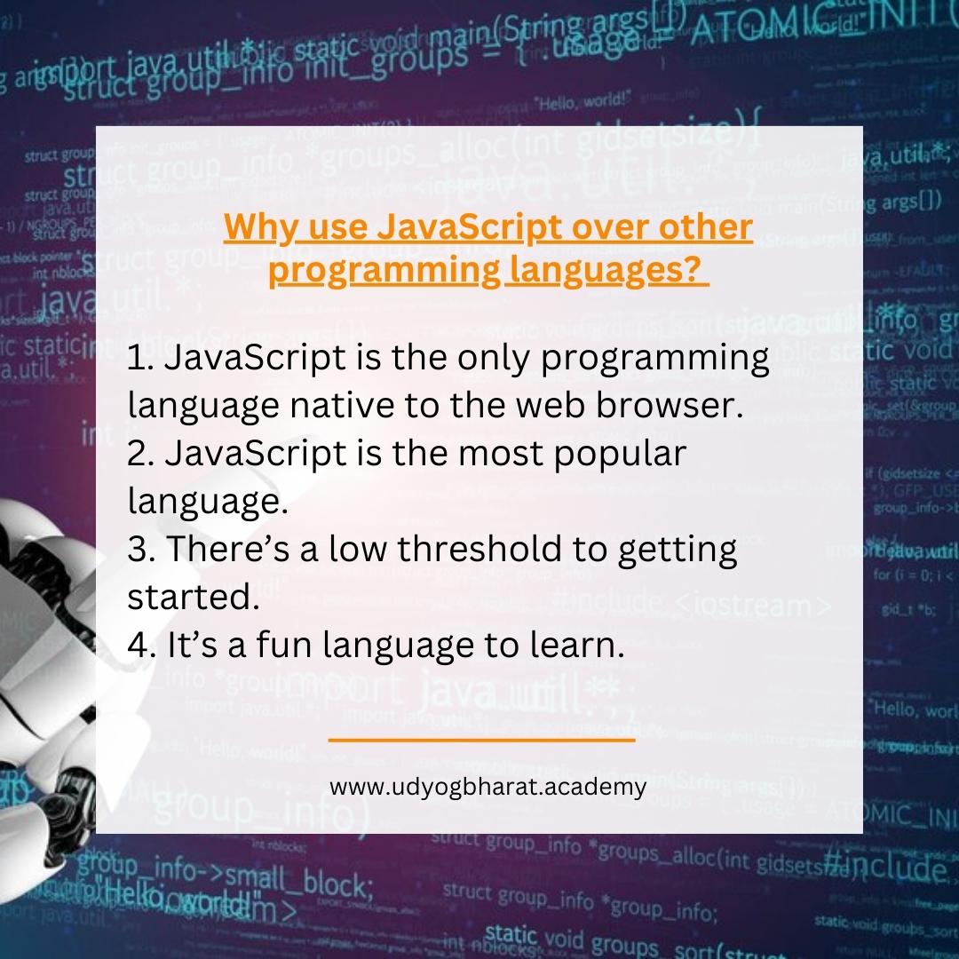 bharat_udyog's tweet image. "Did you know that JavaScript is a text-based programming language that adds behavior and interactivity to web pages? 🤔 Whether you're creating web and mobile apps or developing server applications, JavaScript is a powerful tool that improves the user experience. #JavaScript101"