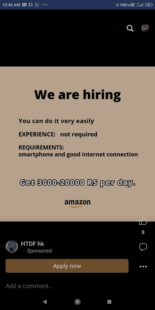 amitnsharma's tweet image. @facebook @facebookapp @Meta @MetaAI @finkd @SandhyaDevanat1 
Why is FB allowing scam and fake job postings. Is ur adv AI and code not able to filter out these scam job postings. Anyone can take one look at these job postings and point out the scams. Or do these add to ur revenue