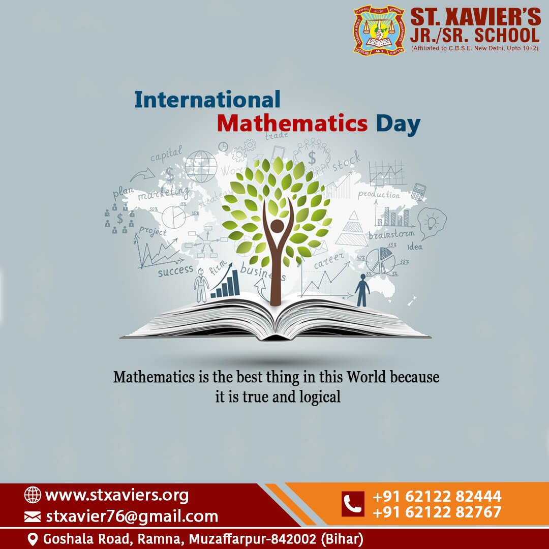 stxavierschool2's tweet image. International Mathematics Day

#MathematicsDay #cbsetopper #admissionOpens #admissionopen2023 #future #kidsFuture #StXaviersSchool #bestschool #bestinstitute #bestintown #bestinfrastructure #bestfaculty #besteducation #school #institude #bestinmuzaffarpur #bestschoolinmuzaffarpur