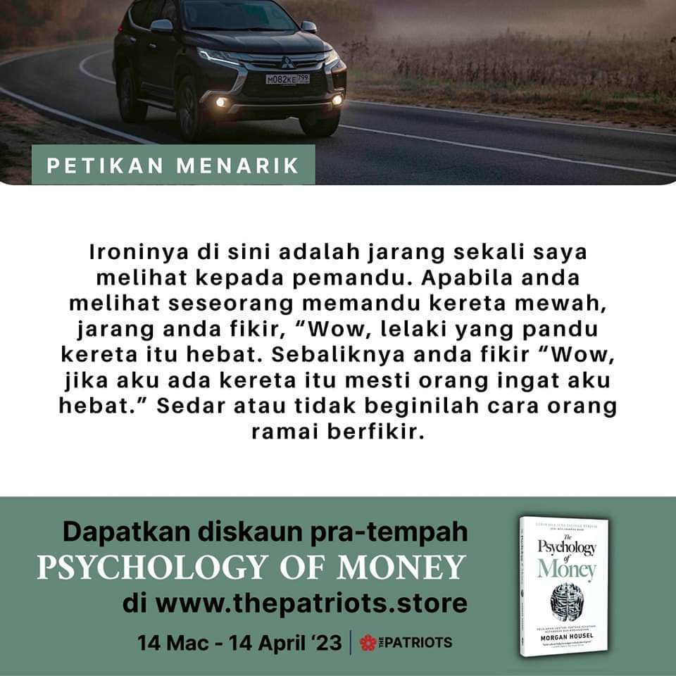 Adakah memiliki kereta mewah mengubah pandangan kita terhadap seseorang?
