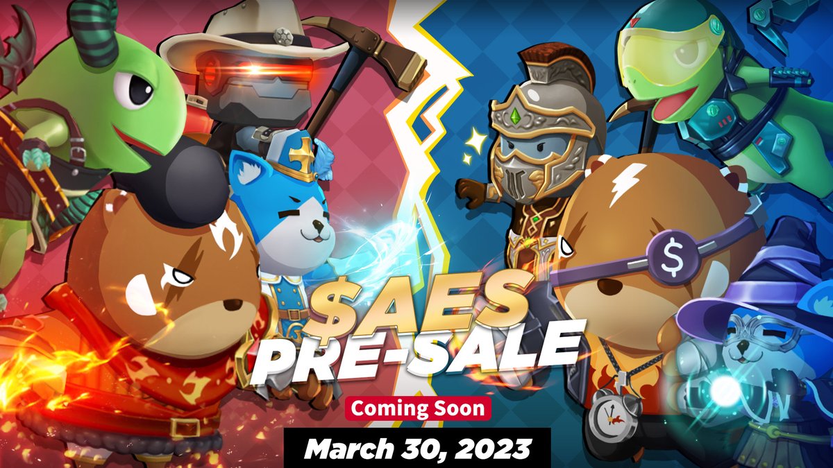 $AES Pre-Sale Announcement 📣

🌟 Mar 30, 2023 (UTC+9)
🌟 More Details Coming Soon.

A Collect &amp; Battle #P2E Game,
#AQUAFARM #TOKEN #PRESALE #POLYGON