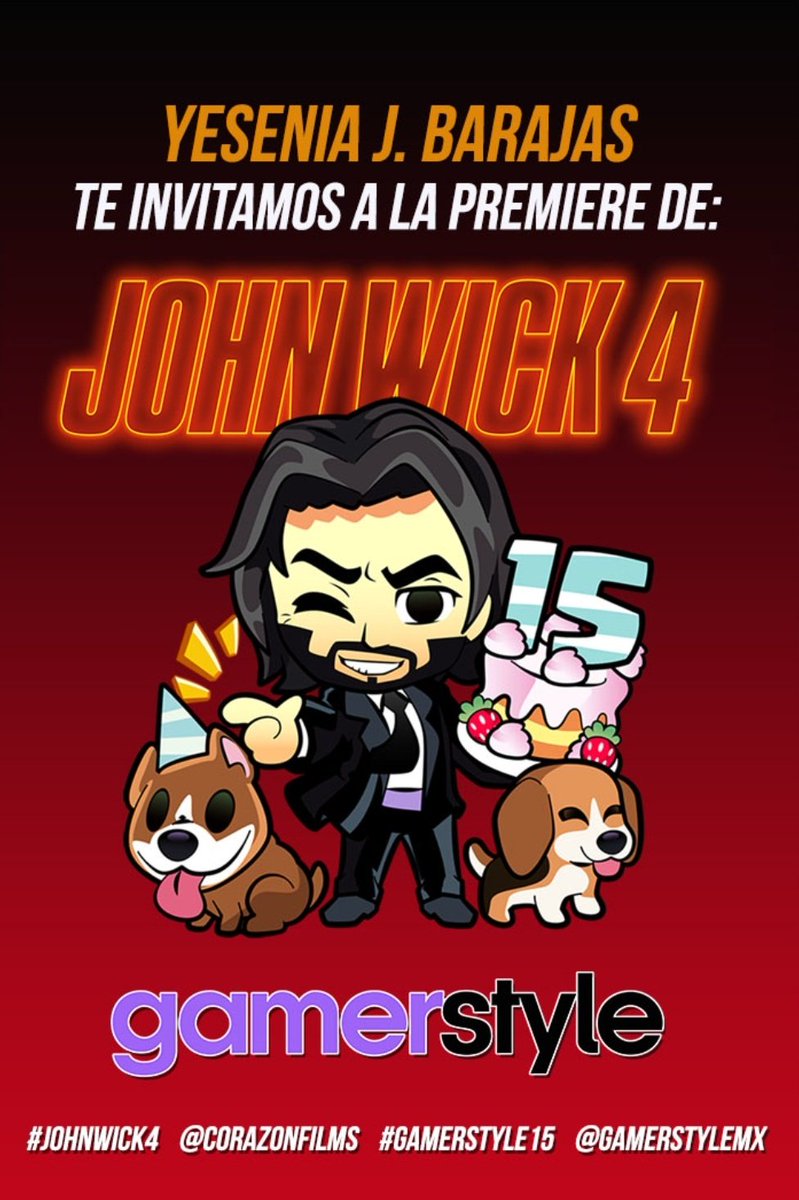 Seth_Kane's tweet photo. Soy la persona más feliz del universo!!! Mil gracias a @GamerStyleMX y @CorazonFilms por está invitación aquí ya estamos preparándonos para #JohnWick4 en el #GamerStyle15!! 💖🥰 https://t.co/shuYj1OP9M