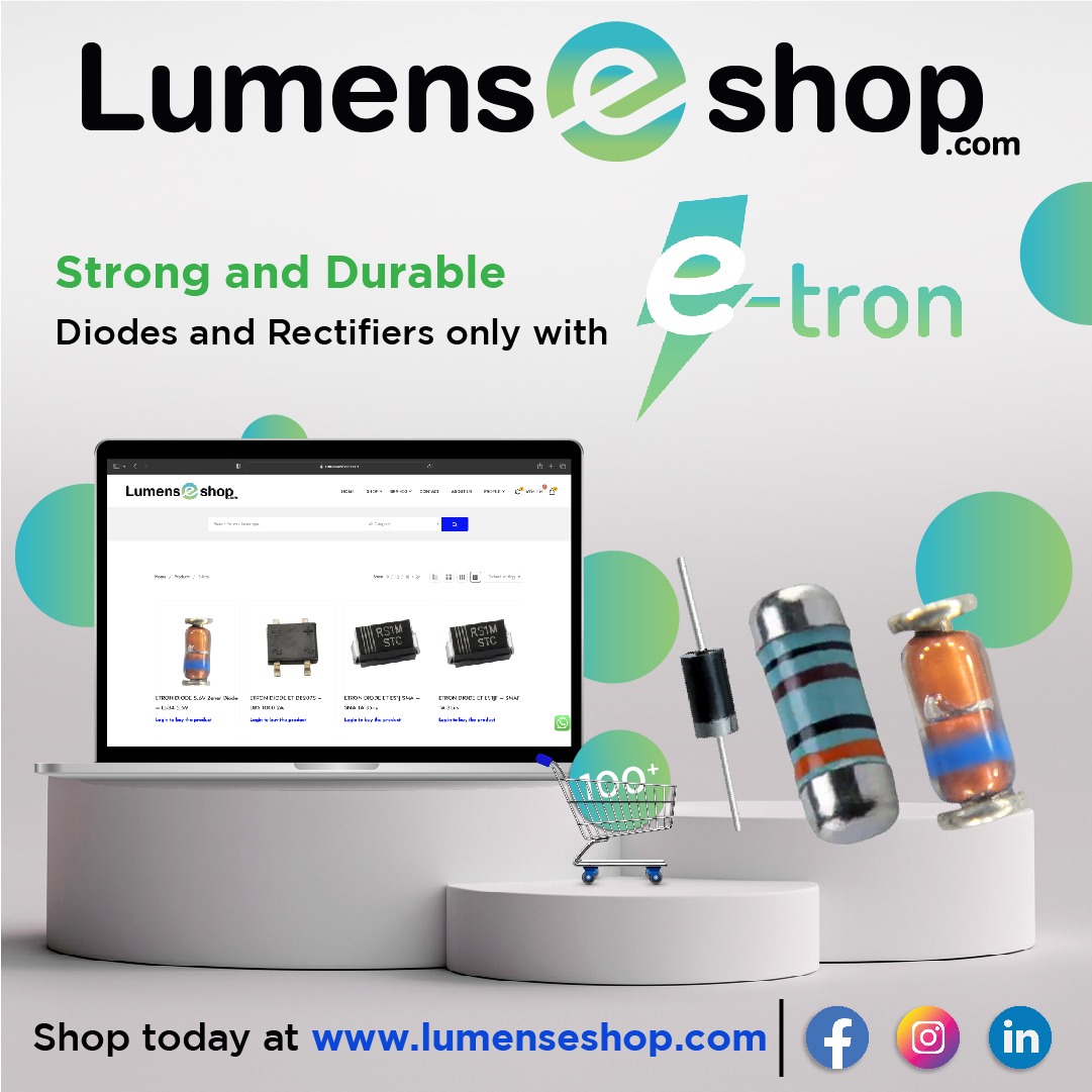 lumens_tech's tweet image. Choose the best diode or rectifier for your application to ensure maximum performance and longevity!
.
Follow @lumenseshop to know more.
.
#diode #rectifier #semiconductor #electroniccomponents #powersupply #engineering #electronics #diyprojects #circuitdesign #etron #lumenstech