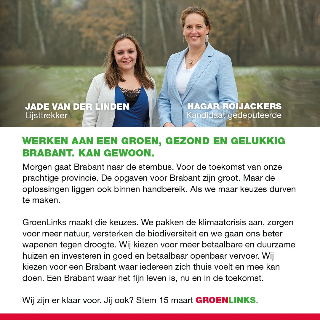 Stem 15 maart GroenLinks ❤️💚 #KanGewoon #StemGroenLinks