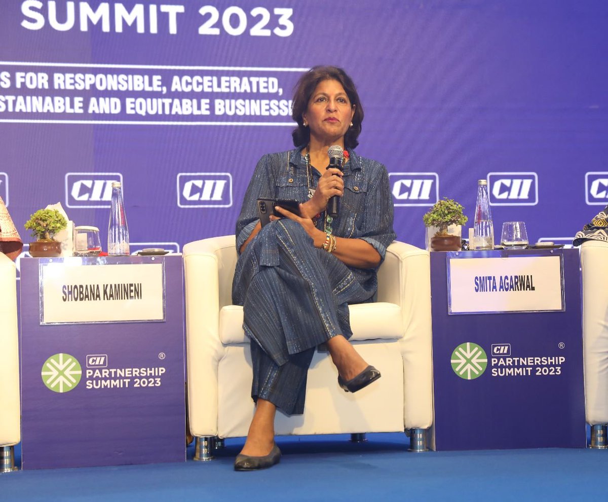 Confederation of Indian Industry (@followcii) on Twitter photo In mid-level management roles, India is just like the World. About 36% of all workforce in this category are women.~ <a href="/shobanakamineni/">Shobana Kamineni</a>, Past President, CII and Executive VC, <a href="/HospitalsApollo/">HospitalsApollo</a> at the Power of Inclusiveness Session at #PartnershipSummit2023 <a href="/DPIITGoI/">DPIIT India</a> In mid-level management roles, India is just like the World. About 36% of all workforce in this category are women.~ <a href="/shobanakamineni/">Shobana Kamineni</a>, Past President, CII and Executive VC, <a href="/HospitalsApollo/">HospitalsApollo</a> at the Power of Inclusiveness Session at #PartnershipSummit2023 <a href="/DPIITGoI/">DPIIT India</a>