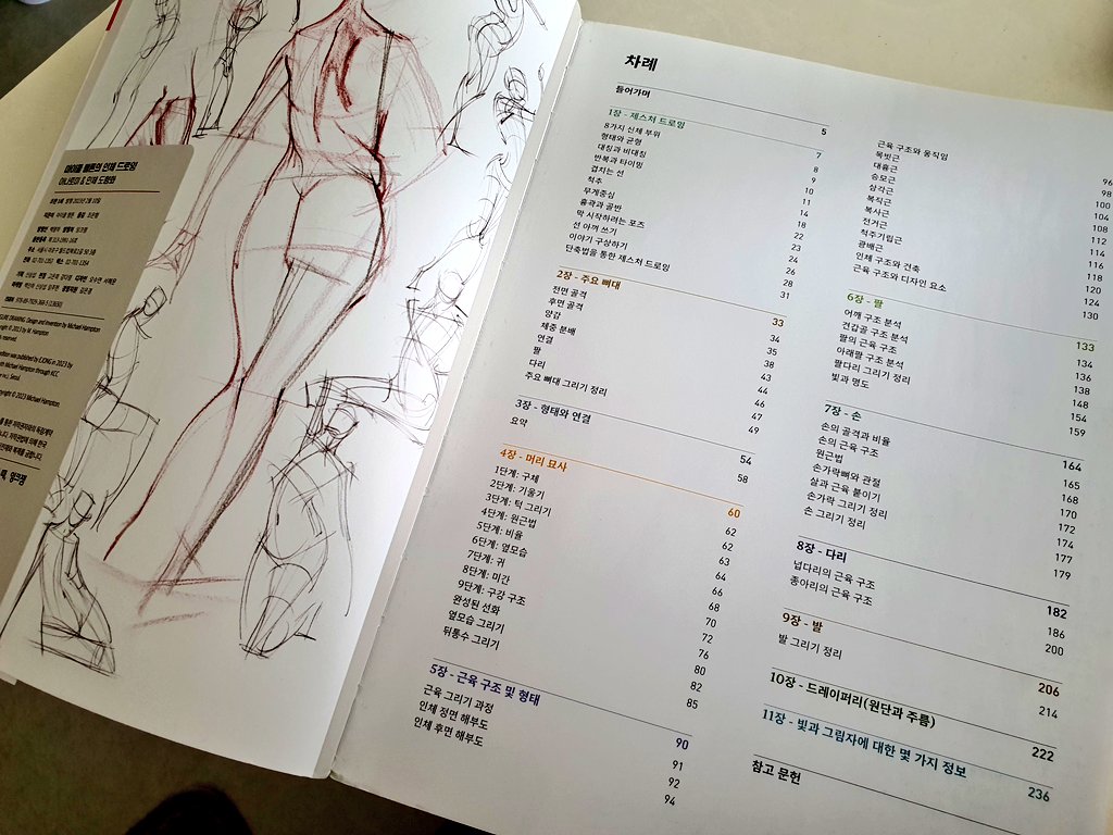 잉크잼에서 감사하게도 <마이클햄튼의 인체 드로잉책>을 보내주셨습니다! 한국어 정발이 이제야 되다니 너무 다행이면서도 이 좋은걸 외국분들만 원활히 보다니! 하고 생각이 듬😂
