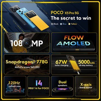 MisenMinh's tweet photo. POCO X5 Pro 5G Global Version Smartphone 128GB/256GB Snapdragon 778G 120Hz Flow AMOLED DotDisplay 108MP 67W NFC
On Sale : $297
Clickbuy:
https://t.co/Xw1qWuwnOq

#Poco #pocox5pro #poco5g  #smartphone #samsung #xiaomi #apple #huawei https://t.co/PZJlf6irim