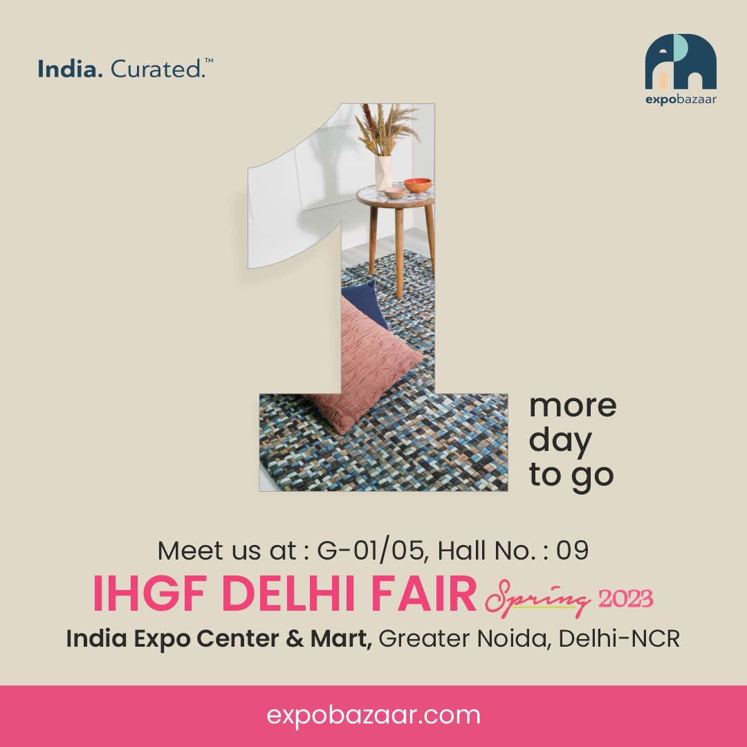 expobazaarindia's tweet photo. We can’t contain our excitement! Meet ExpoBazaar @IHGF Delhi Fair Spring 2023 at Hall no. 9 G-01/05.
#Indiacurated #Expobazaar #ihgf #ihgfdelhifair #b2b #home #lifestyle #wholesalemarket
@IndiaExpoCentre @epchindia https://t.co/NqOZialCOO