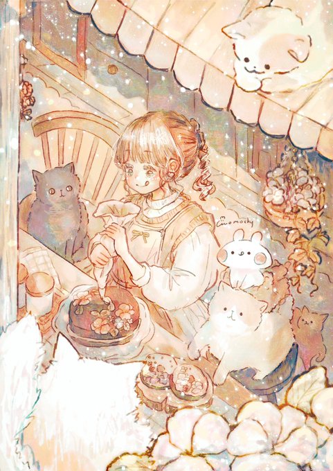 「前髪 白い猫」のTwitter画像/イラスト(新着)｜3ページ目
