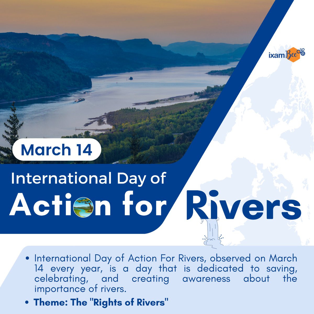 Importance of the Day

#internationaldayofactionforrivers #rivers #ixambee #explore #rightsofrivers #trending #awareness #riverside #actionforrivers #international #InternationalDayofActionforRivers #rivers2023