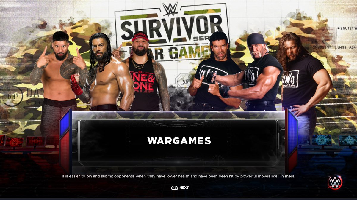 WWE2k23 .... I know im not the only one!!!

Bloodline vs NWO in WAR GAMES !!!