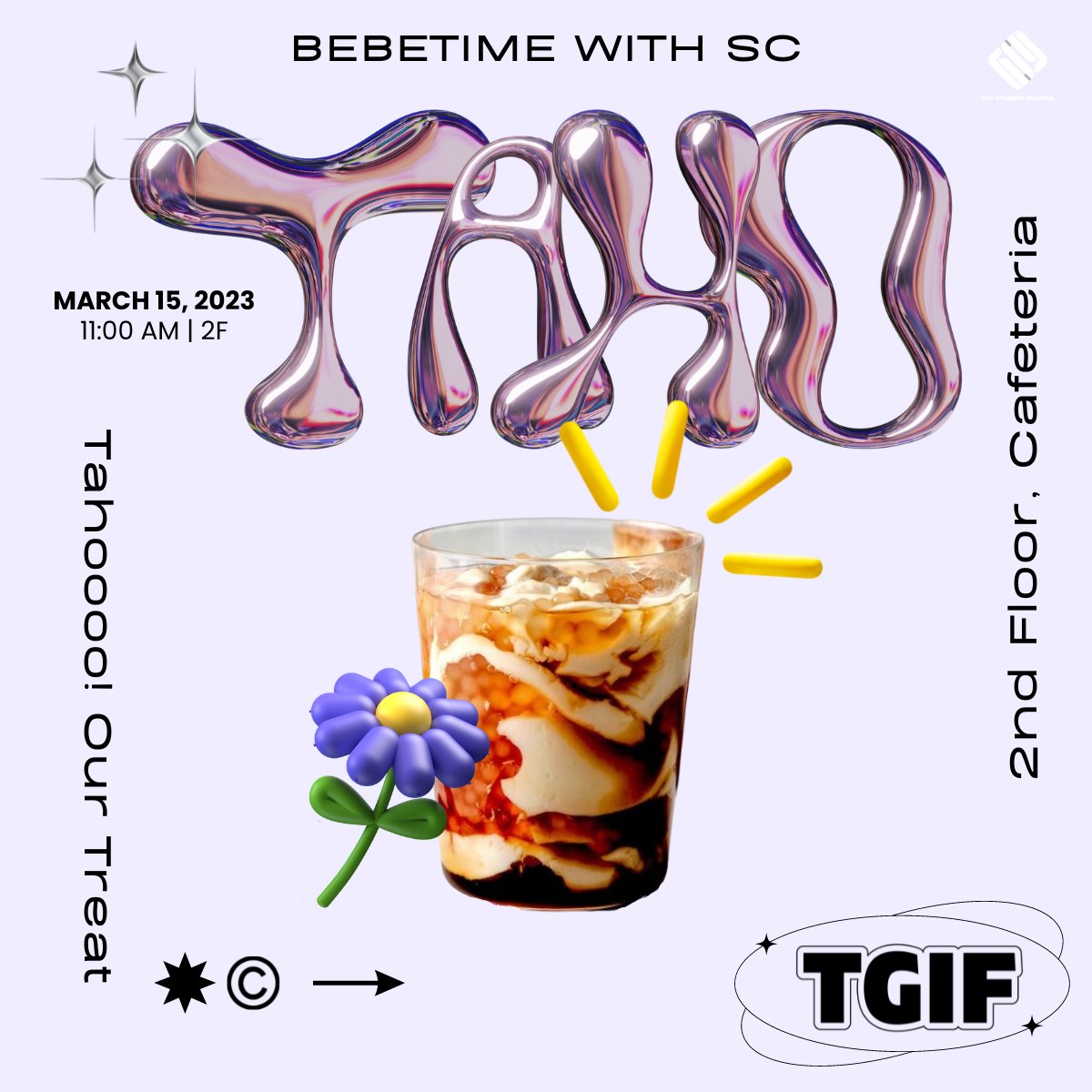 theciitsc's tweet photo. 📣 TAHOOO! TAHOOO! 📣

Remember that sound?

Well, guess what? We'll be bringing a MAGTATAHO in the house! No worries, it's OUR TREAT. 🤤

𝙒𝙀𝙀𝙆 𝑭𝑰𝑽𝑬: 𝙏𝘼𝙃𝙊𝙊𝙊𝙊! 𝙊𝙐𝙍 𝙏𝙍𝙀𝘼𝙏.
⮞ Wednesday, Mar. 15 at 11 AM | 2F, Cafeteria

#TGIFBebetimeWithSC https://t.co/NVLMppPDTj