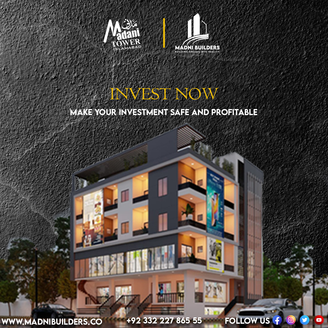 madani_builders's tweet image. "Attention investors! Want a safe and profitable investment opportunity? Look no further than Madni Tower. With its prime location and strong potential for growth, Madni Tower is the smart choice for your portfolio. #InvestmentOpportunity #SafeInvestment #ProfitableReturns