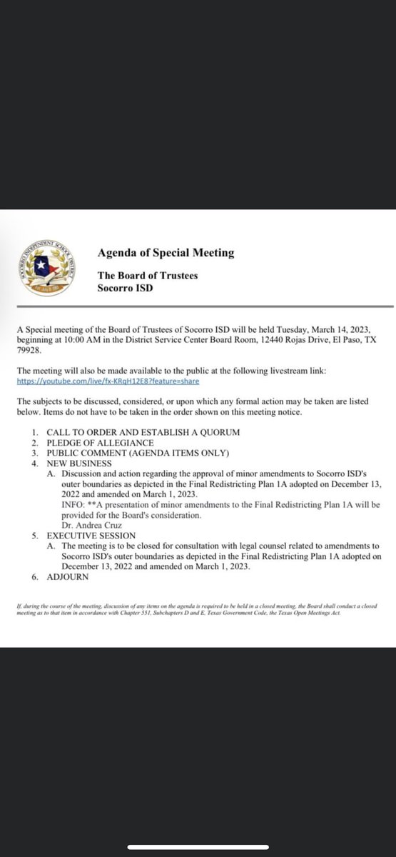 SISD special Board Meeting tomorrow morning @ 10:00am . Stay tuned and watch the board meeting .🛑🛑🛑youtube.com/live/fx-KRqH12…