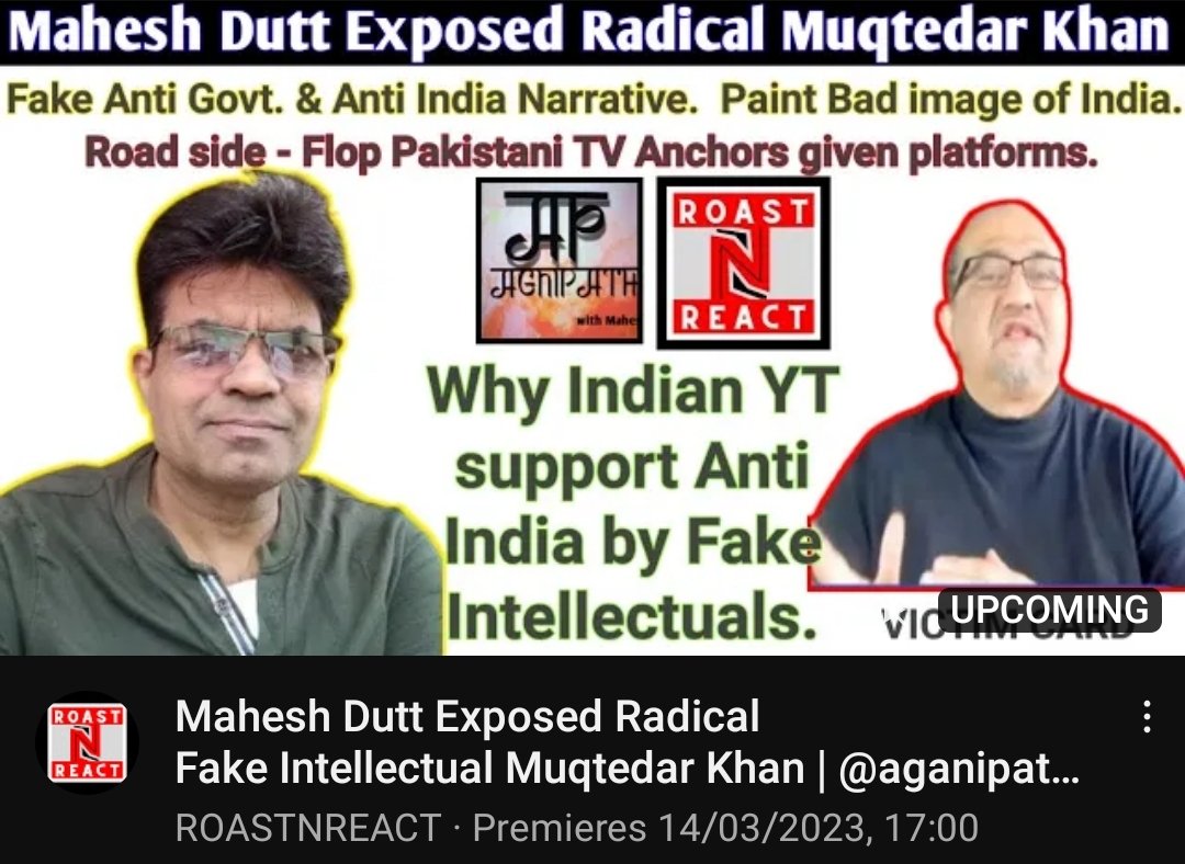 roastnreact's tweet photo. Premier @ 5:00 PM IST, Video Link :
https://t.co/PwLZlQbhbZ
#fakeIntellectual #radical #radicalprofessor #fakuIntellectual #antiindian https://t.co/2w2ffIpgTO