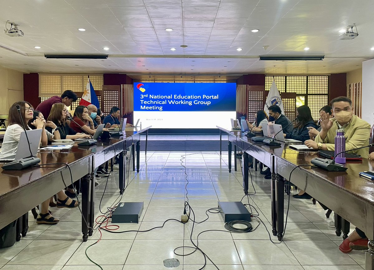 kris_ablan's tweet photo. 3rd meeting of the DepEd National Education Portal (NEP) TWG.
#DepEdICTupdates https://t.co/ski0gGJmQG