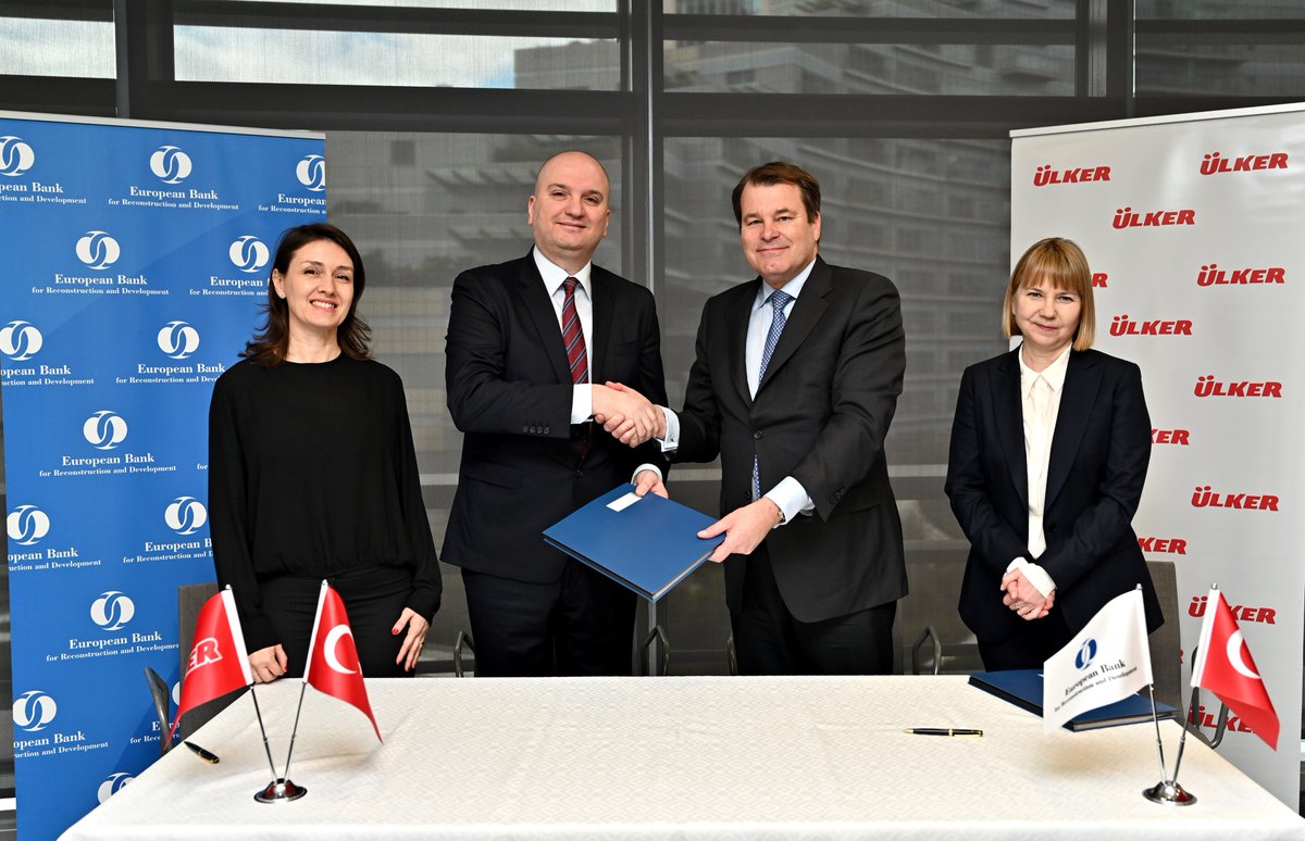 EBRD's tweet photo. We're happy to support @Ulker’s sustainability journey by extending a €75 million sustainability-linked loan to the company. Ulker is one of Türkiye’s leading snacking brands, with a diverse product portfolio.

https://t.co/TZfw7SY5Jr https://t.co/Ibzg2k6iXA