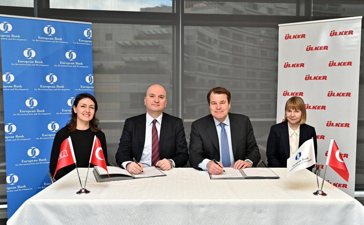EBRD's tweet photo. We're happy to support @Ulker’s sustainability journey by extending a €75 million sustainability-linked loan to the company. Ulker is one of Türkiye’s leading snacking brands, with a diverse product portfolio.

https://t.co/TZfw7SY5Jr https://t.co/Ibzg2k6iXA