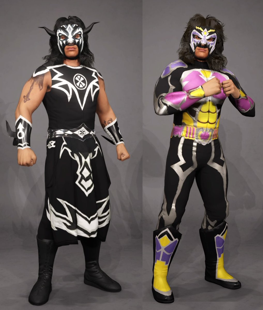 First upload for #WWE2K23 is up, of @PsicosisOficial. Had to go with a different hairstyle this year, because the hair I wanted to use doesn't work with this mask anymore. Tags are travisa, psychosis. Credit to @Spinebuster_94 for bulk of moveset