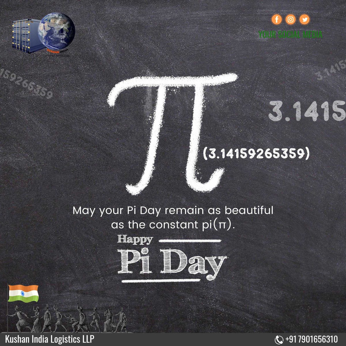 kushanindia's tweet photo. Greetings from Kushan India Logistics LLP
#piday #artpi #onepioneworld #piphase #happypiday #mathstudents #studymathematics #MathematicalConstant #letthemeatpie #pisymbol #brandsdotlive https://t.co/MhSfPlcIaJ