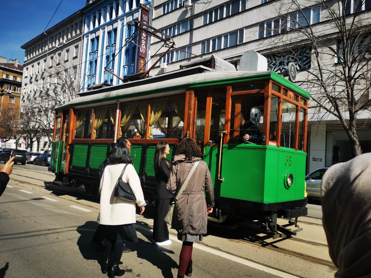 iurc_aa's tweet photo. The cities experts discussed the #mobility and public transport strategies and visit to the Traffic Control Centre, park &amp; ride, electric charging stations. Great opportunity taking a city tour in an authentic retro tram. https://t.co/N9JCPJRRfp