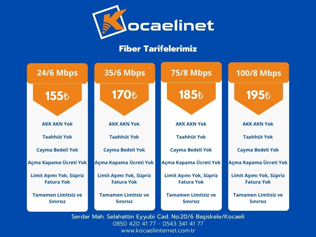 Fiber Tarifelerimiz... 👇

#sınırsız #limitsiz #kotasız #fiber #internet #adsl #vdsl #airfiber #kocaelinet #kocaeliinternet #yalova #ankara #kocaeli #metrointernet #yalovainternet #ankarainternet #fiberinternet #sınırsızinternet #limitsizinternet #kotasızinternet #altyapısız