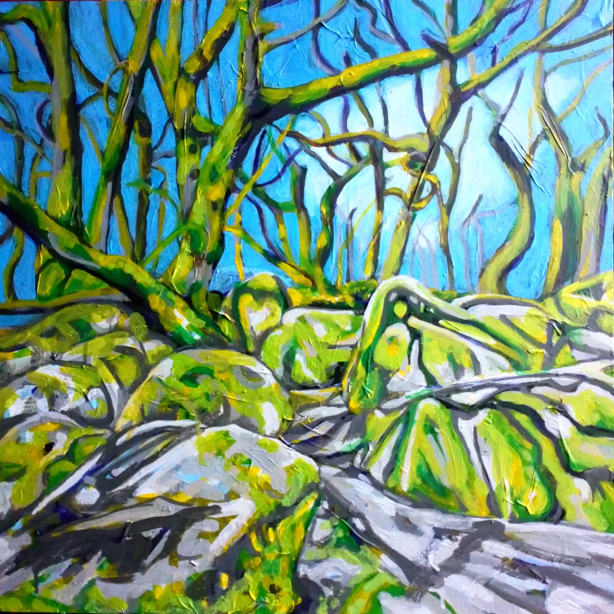 smallmassive's tweet image. My painting currently showing at event Central on fargate as part of access space #20x20 exhibition until Saturday