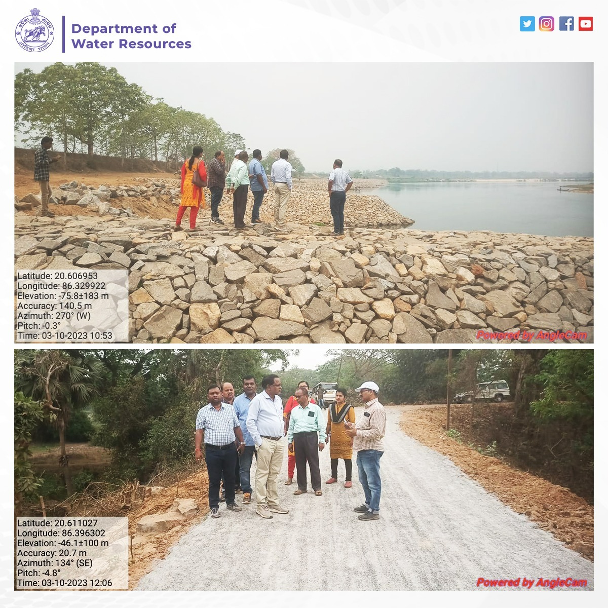 OdishaWater's tweet photo. "Field engineers from the Kendrapada Irrigation & Drainage Divisions inspected CLSRP, CAPEX, and PIPELINE."
#Kendrapada #CEQA #CLSRP #CAPEX #PIPELINE
@CMO_Odisha @_anugarg @TukuniSahu https://t.co/6n2cn1z3cF