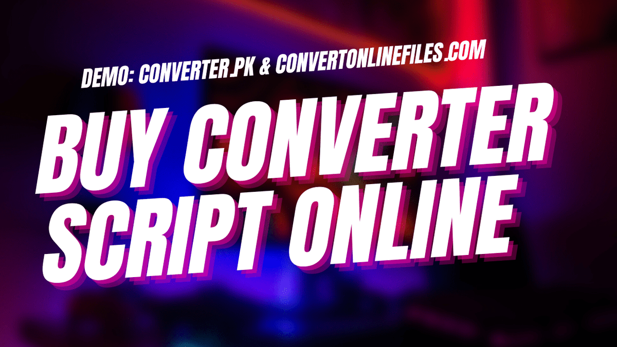 JahaSoft's tweet image. 📣 Best Online File Converter Scripts to Buy

✔️ JahaSoft Ltd online file converter scripts stand out from the rest.

🔖 jahasoft.pk/buy-online-fil…

📌 JAHASOFT LIMITED

▶️ #converter #onlineconvert #converterscript #buyconverterscript #pythonscript #phpscript #jahasoft