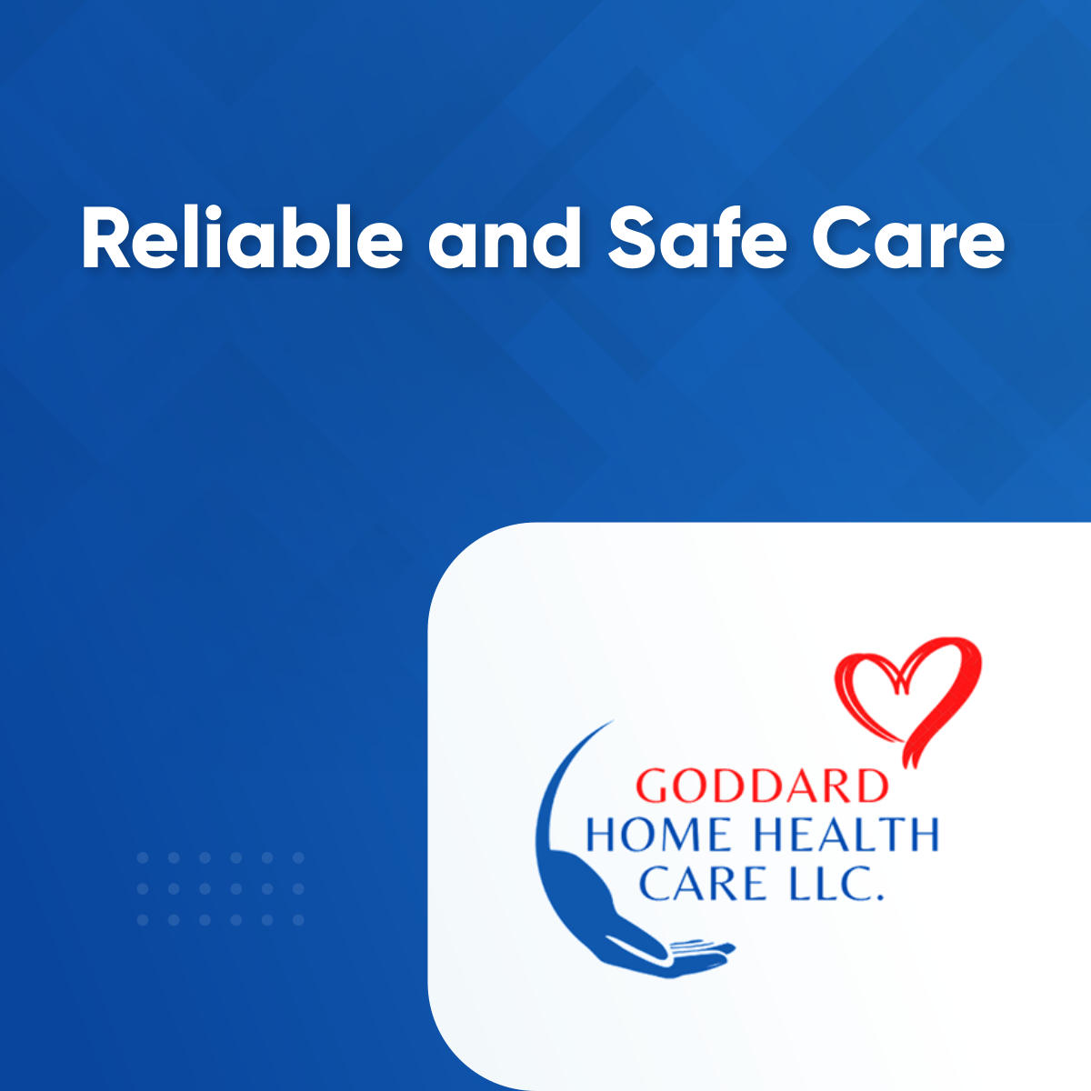 Goddard Home Health Care LLC can offer a wide range of benefits for seniors and their families. Our experienced and compassionate caregivers provide comfort, personalized care, skilled medical care, cost-effectiveness, independence, and peace of mind.

#ReliableCare #SafeCare