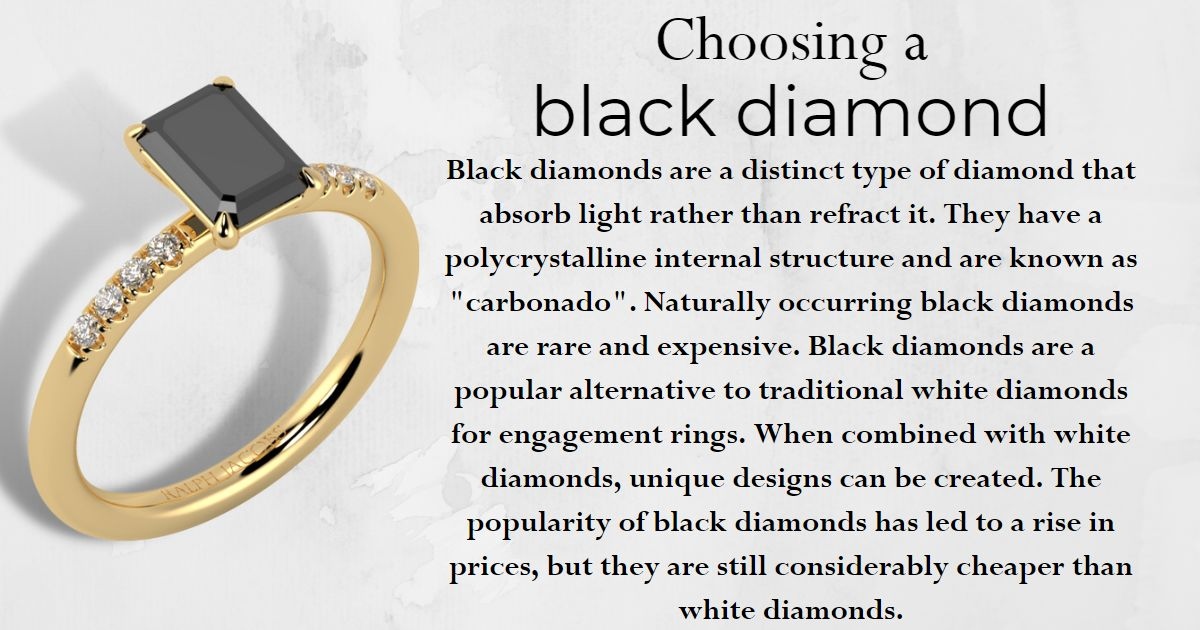 Want something different like a Black stone ralphjacobs.co.za #blackdiamond #goldring #modernbride