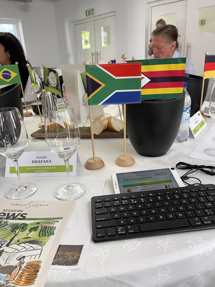 Good morning from me, my family and friends. Allow me to represent my two countries. Well….I always say I am an African citizen. 
Judging for ⁦<a href="/concoursmondial/">Concours Mondial de Bruxelles</a>⁩ today.