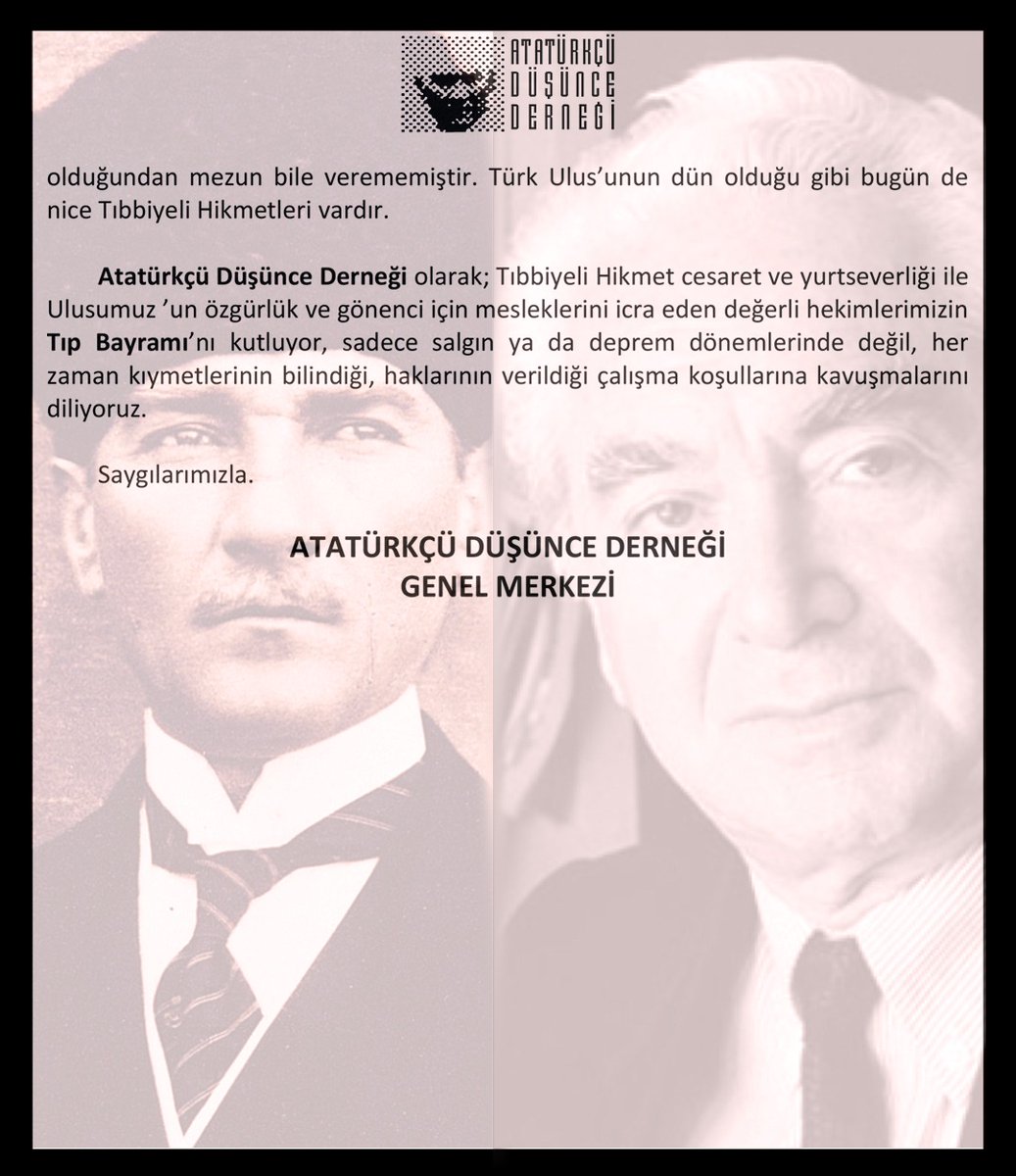 14 Mart Tıp Bayramı kutlu olsun.

#14MartTıpBayramı