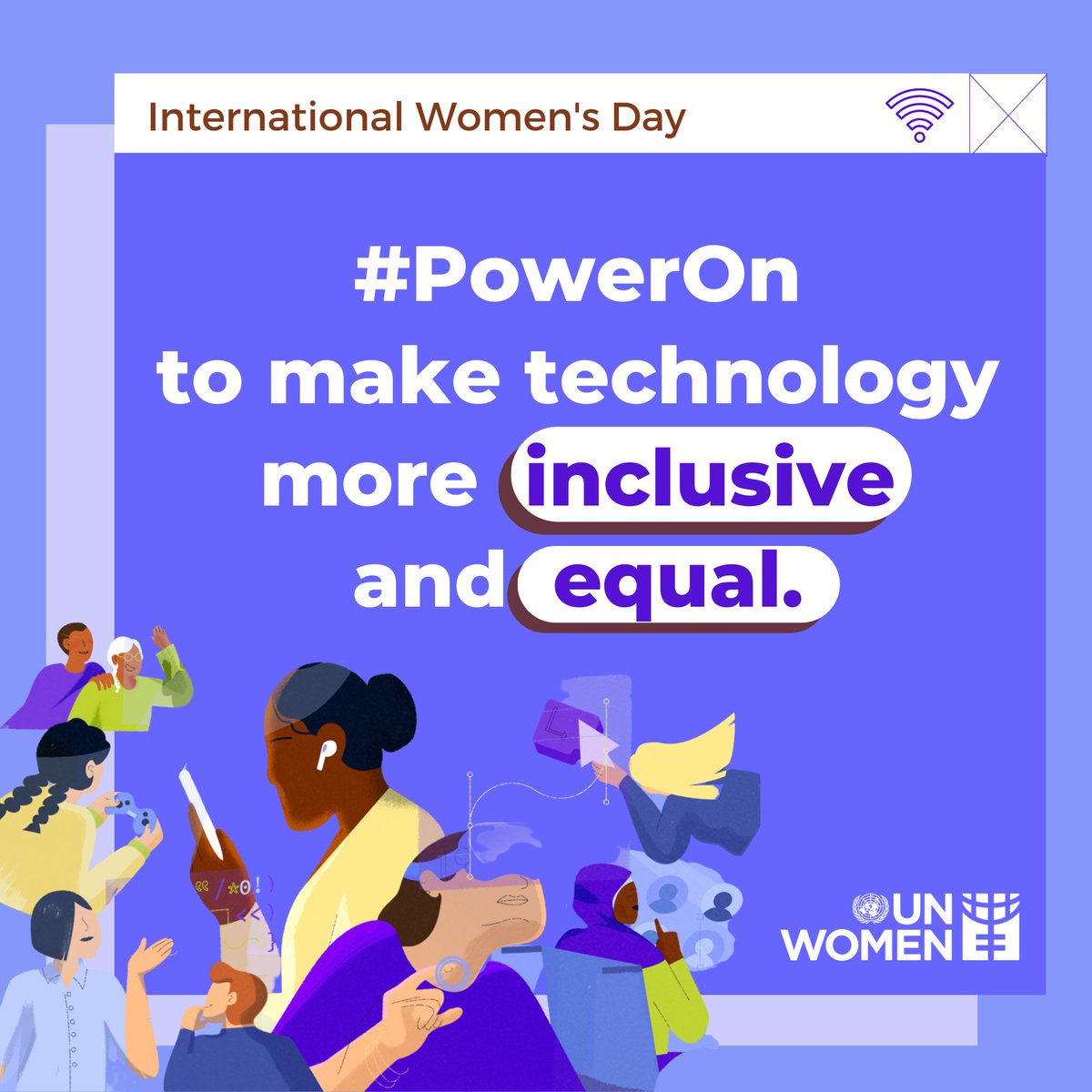 MILLIONS of women & girls will not see this message due to lack of digital access & literacy. Let's #PowerOn to give everyone an equal opportunity to access the Internet. Here is a thread of fantastic regional stories highlighting their path to taking up space in technology