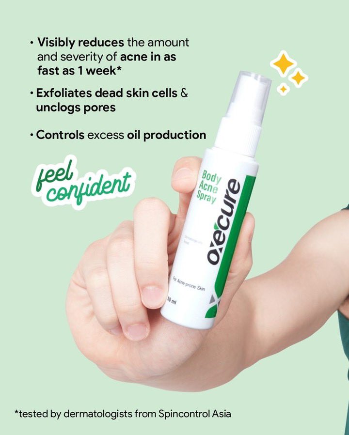 Oxecure_QA's tweet photo. Feel secure in your bare skin this summer with our Body Acne Spray! 🤩
Shop this season’s must-have now at the #linkinbio 🛒
#OxecureQA #OxecureQatar #OxecureInControl #Skincare #Acne #SecureWithOxecure https://t.co/HtwB7bhUu5